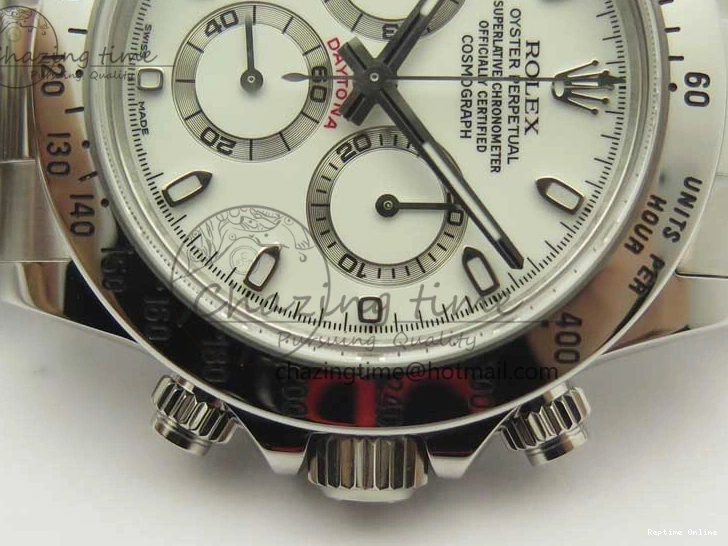 0412 Daytona 116520 ARF 1:1 Best Edition 904L SS Case and Bracelet White Dial A4130 Super Clone V Neat 3419